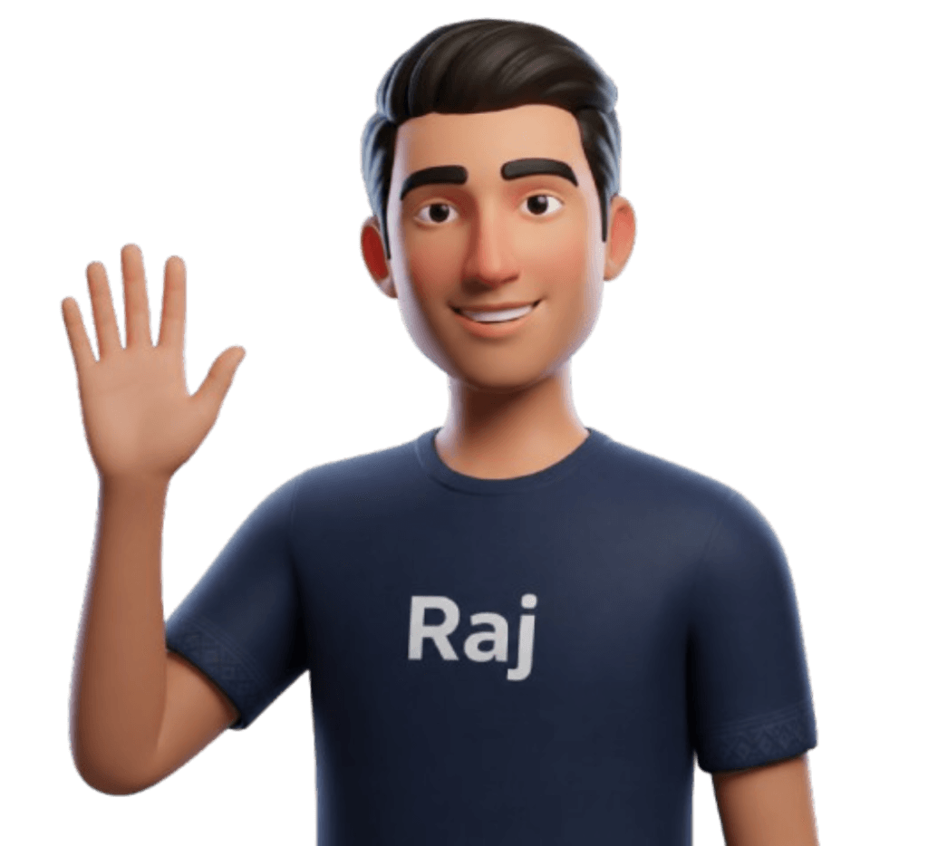 Raj waving hello